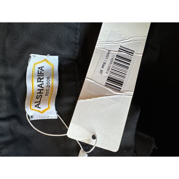 NWT ALSHARIFA 40" Long Denim Ladies Black Skirt size 30' waist size 10 - Picture 11 of 14